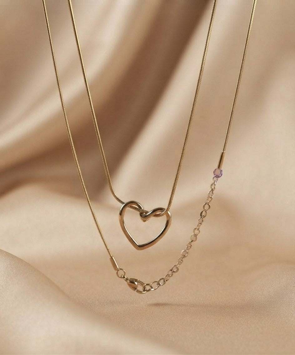 Layered Heart Necklace