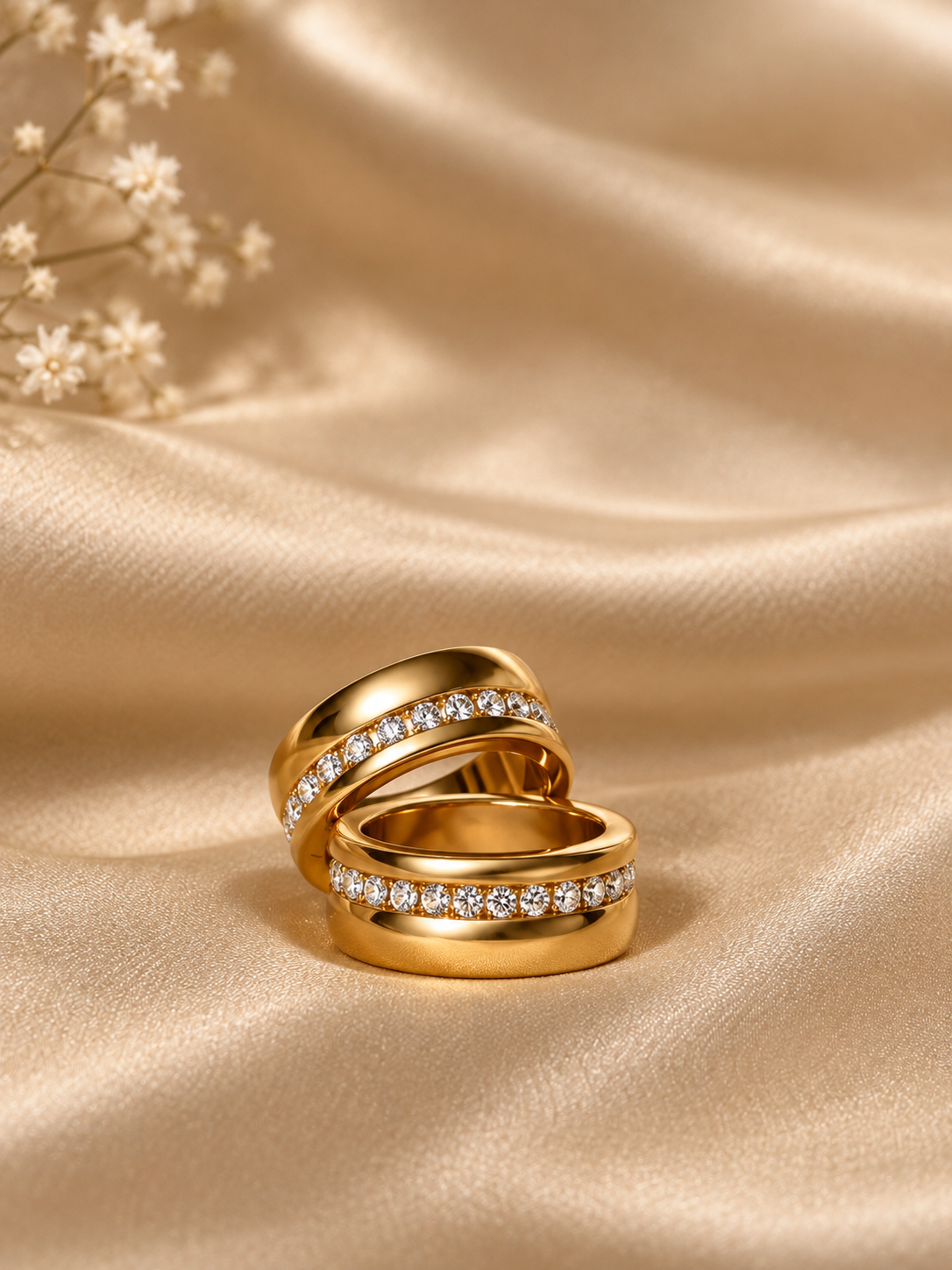 Gold Crystal Rings