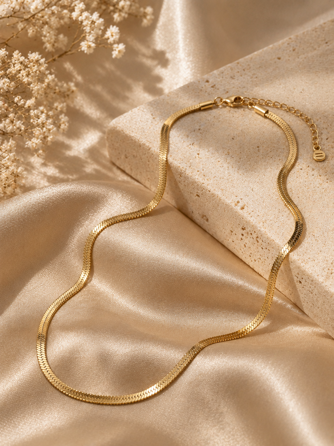 Gold Snake Chain Necklace