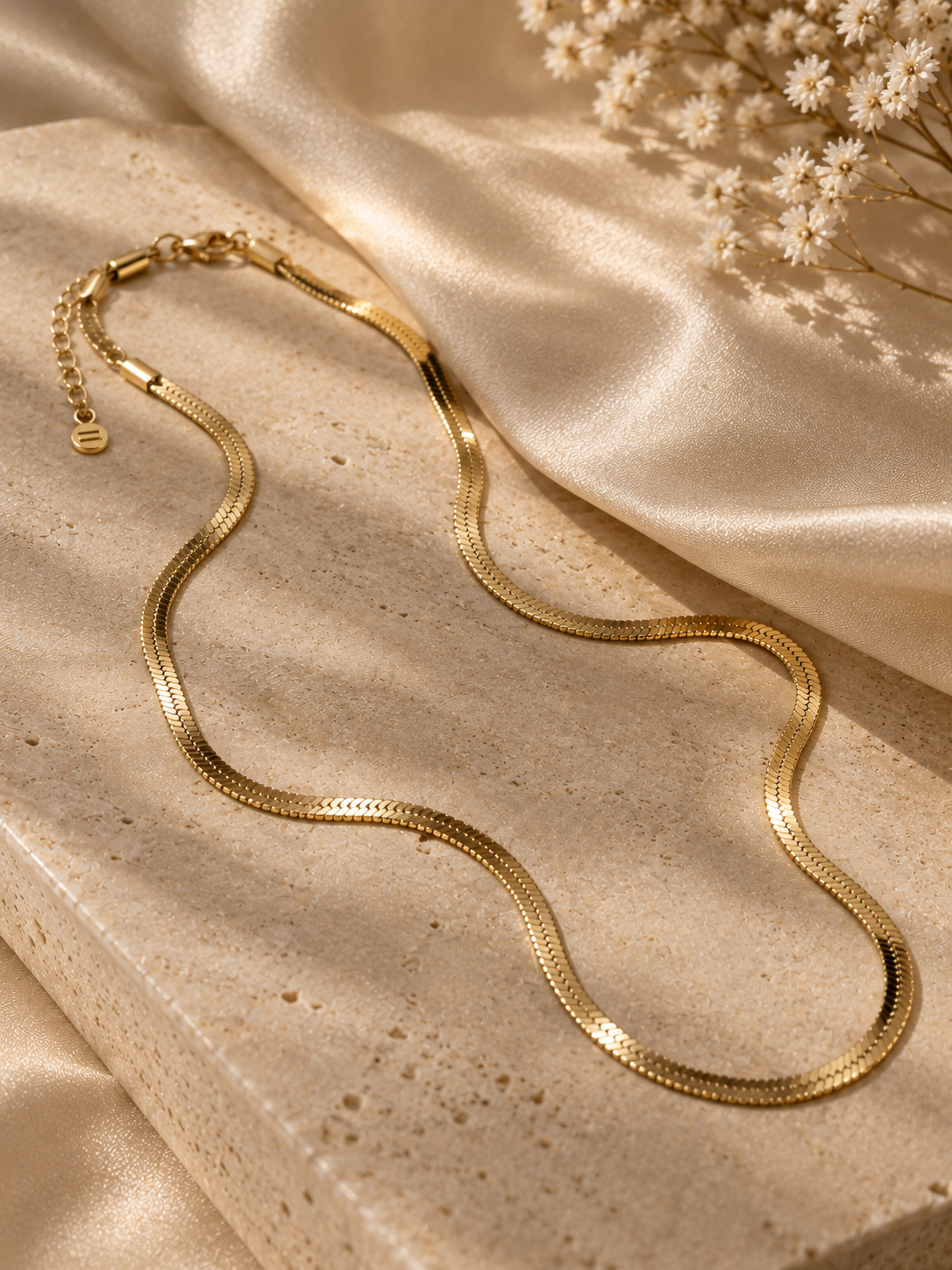 Gold Snake Chain Necklace